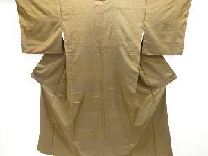 アンティーク　抽象模様織り出し手織り節紬着物